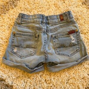 Toddler girl’s 7 for All Man Kind Denim Shorts